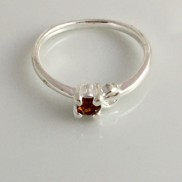 Brown CZ Rhinestones Friendship Ring - Picture 2 of 2